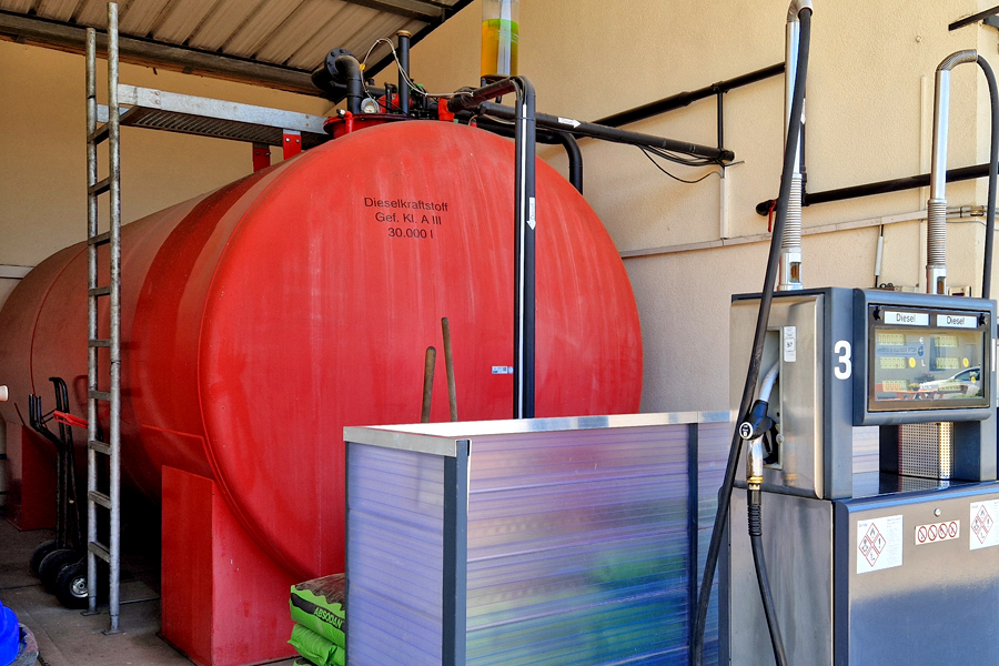 Tankanlage Diesel auf dem Firmengelände der Hoth Brennstoffhandel Tankanlage Diesel auf dem Firmengelände der Hoth Brennstoffhandel